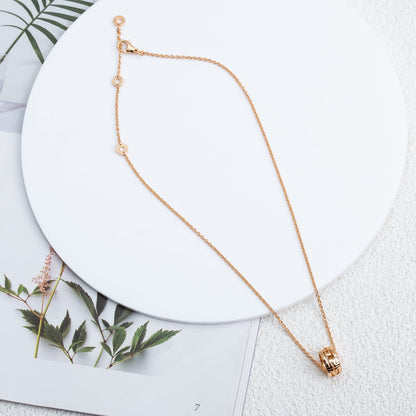 [Marin]PARENTESI NECKLACE PINK GOLD