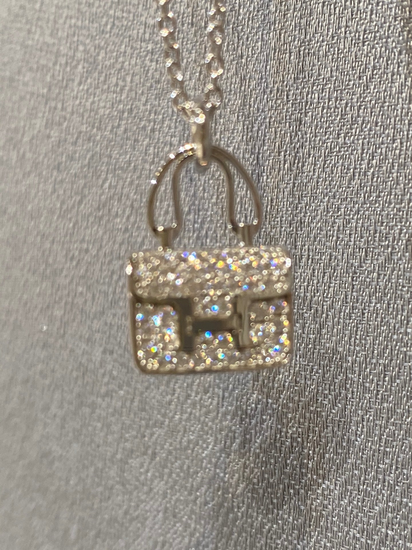 [Marin-Jewelry]CONSTANCE PEDANT DIAMOND NECKLACE