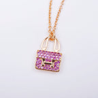 [Marin]CONSTANCE PEDANT PURPLE DIAMOND NECKLACE