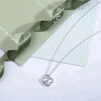 [Marin]CLOVER COLLIER LASER DIAMANT 15 MM ARGENT