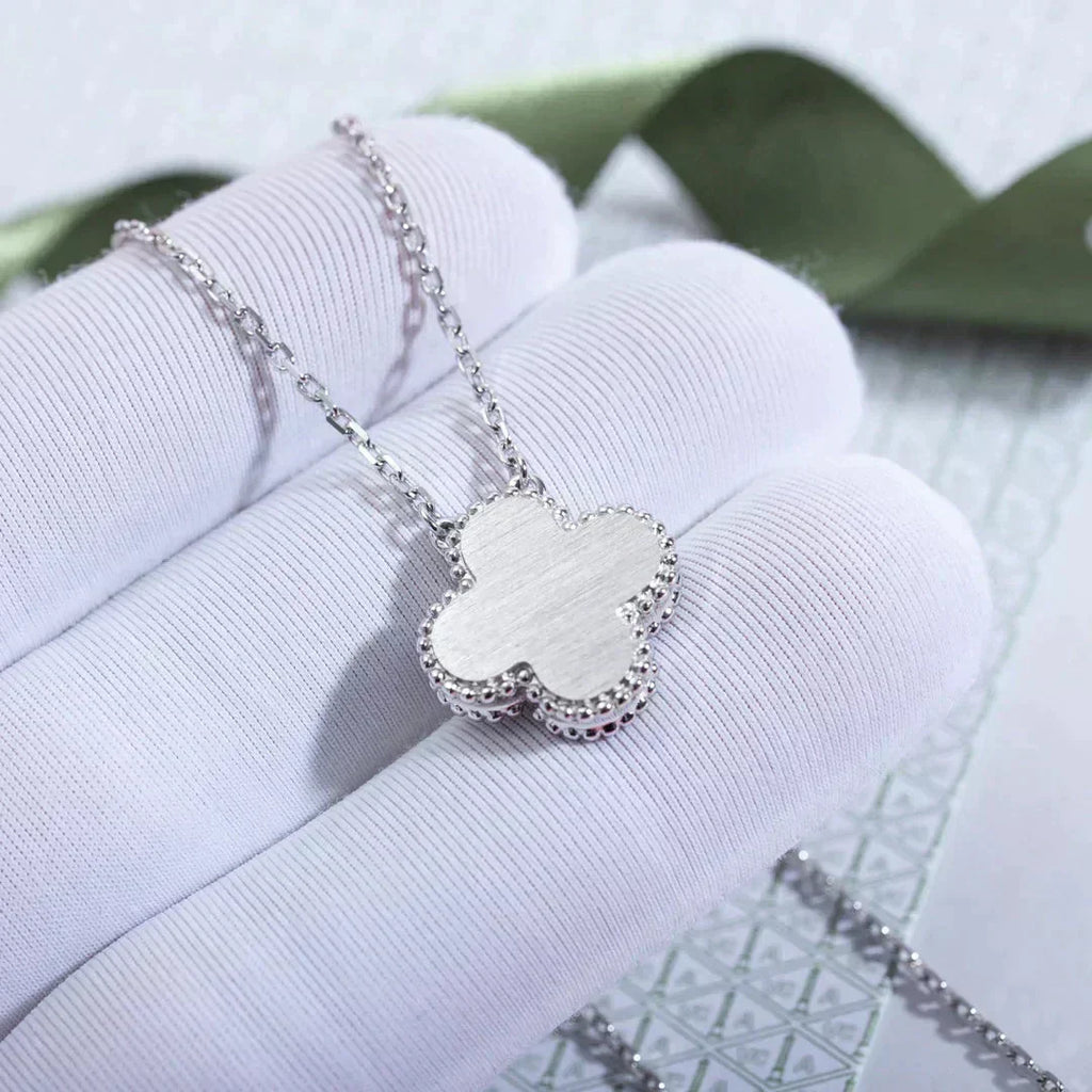 [Marin]CLOVER COLLIER LASER DIAMANT 15 MM ARGENT