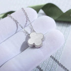 [Marin]CLOVER COLLIER LASER DIAMANT 15 MM ARGENT