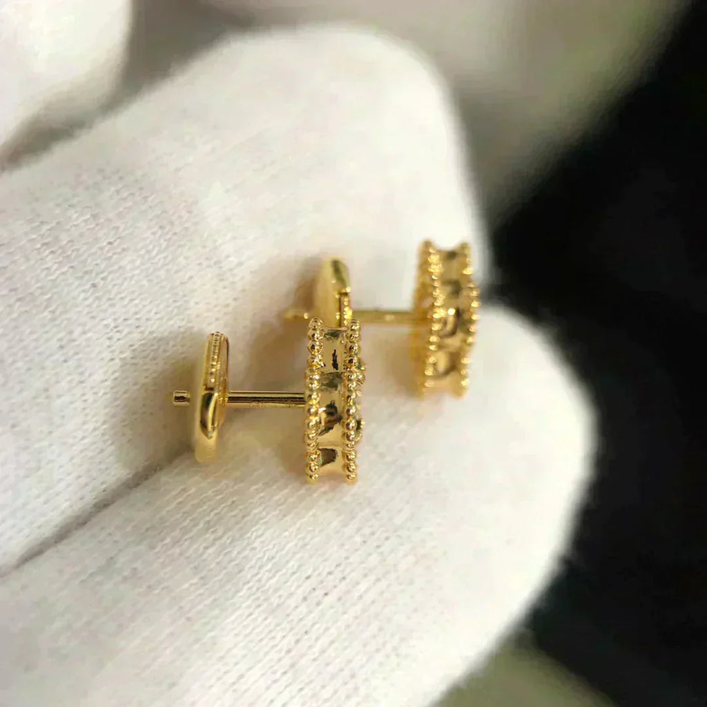 [Marin]CLOVER MINI 9.5MM MALACHITE  EARRINGS