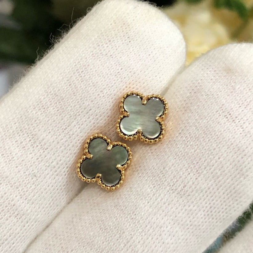 [Marin]CLOVER MINI GOLD EARRINGS