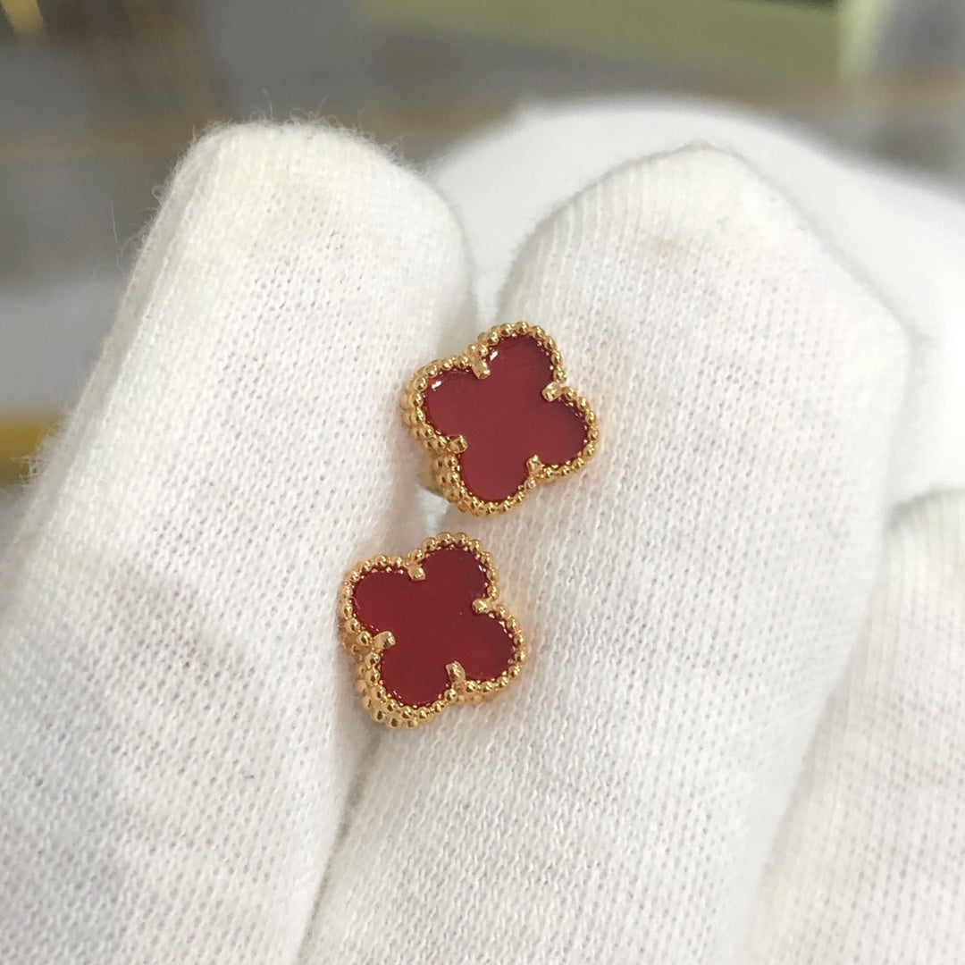 [Marin]CLOVER MINI GOLD EARRINGS