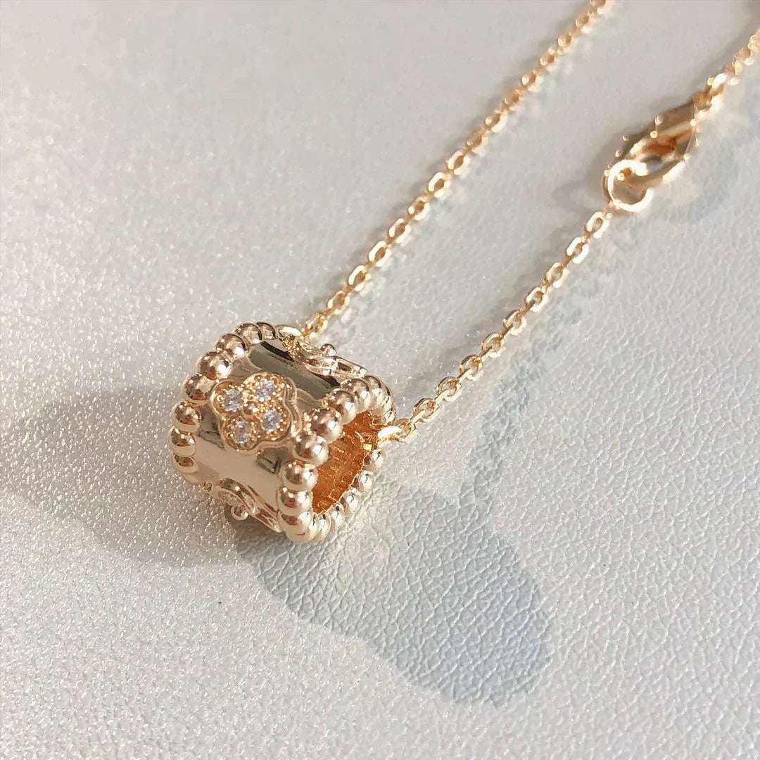 [Marin]PERLEE PEDANT NECKLACE GOLD / ROSE GOLD