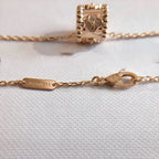 [Marin]PERLEE PEDANT NECKLACE GOLD / ROSE GOLD