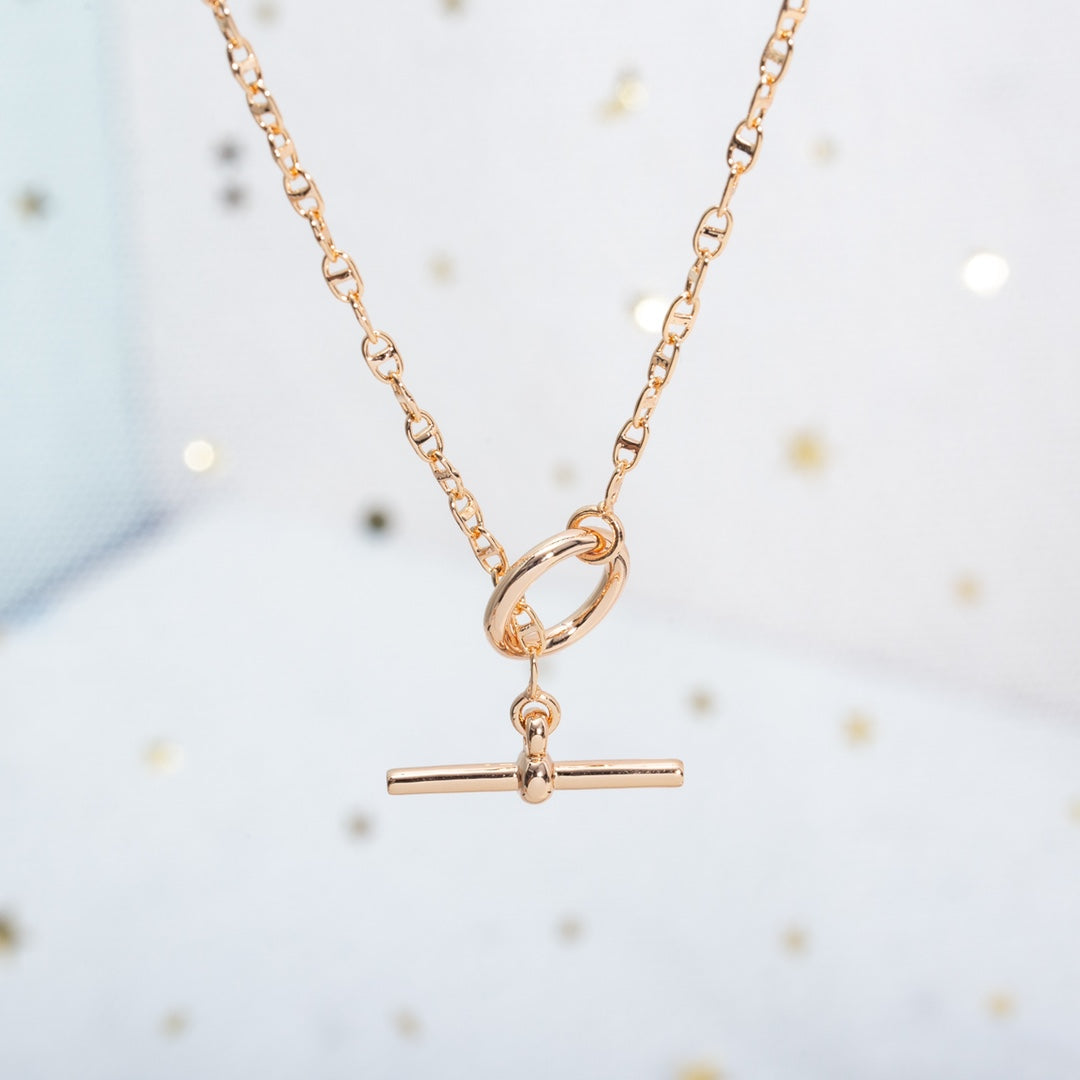 [Marin-Jewelry]ECHAPPEE NECKLACE PINK GOLD