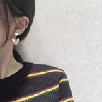 [Marin]CLOVER SWEET WHITE MOP EARRINGS