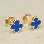 [Marin]CLOVER MINI 9.5MM TURQUOISE EARRINGS