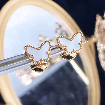 [Marin-Jewelry]SWEET BUTTERFLY MOP EARSTUDS