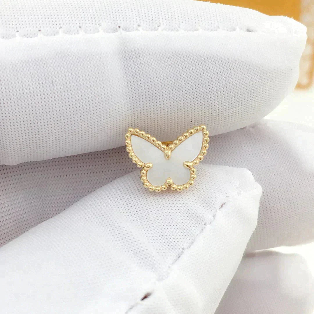 [Marin-Jewelry]SWEET BUTTERFLY MOP EARSTUDS