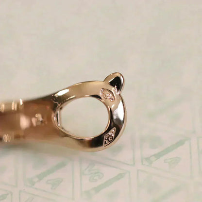 [Marin-Jewelry]CLOVER MEDIUM 1 MOTIFS FUll DIAMOND EARRINGS