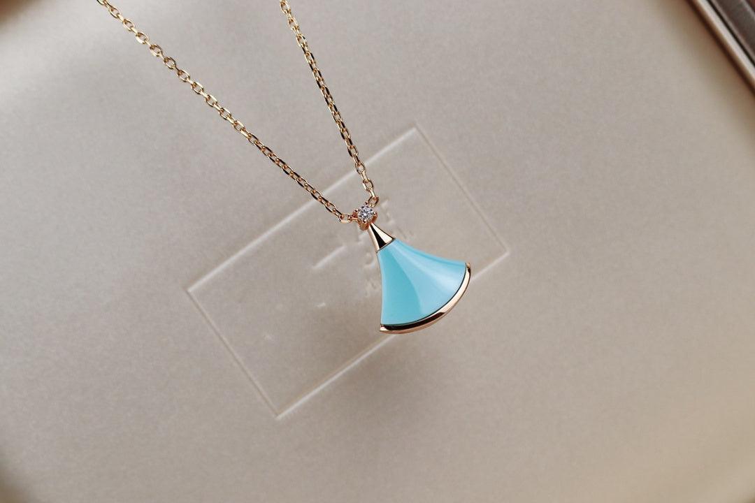 [Marin]DREAM NECKLACE TURQUOISE PINK GOLD
