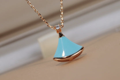 [Marin]DREAM NECKLACE TURQUOISE PINK GOLD