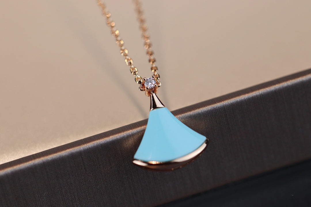 [Marin]DREAM NECKLACE TURQUOISE PINK GOLD