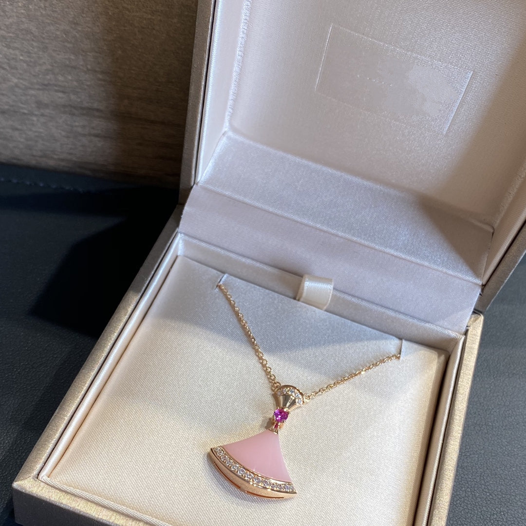 [Marin]DREAM NECKLACE PINK OPAL