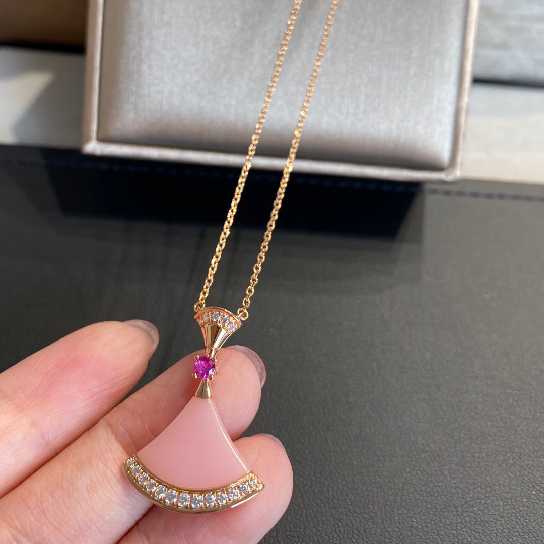 [Marin]DREAM NECKLACE PINK OPAL