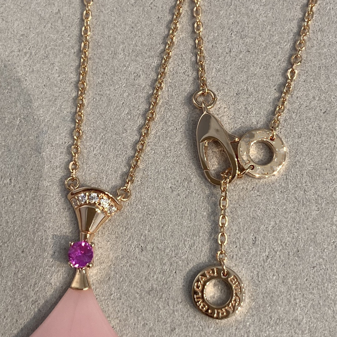 [Marin]DREAM NECKLACE PINK OPAL