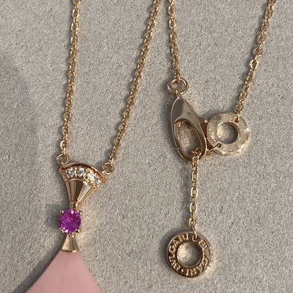 [Marin]DREAM NECKLACE PINK OPAL