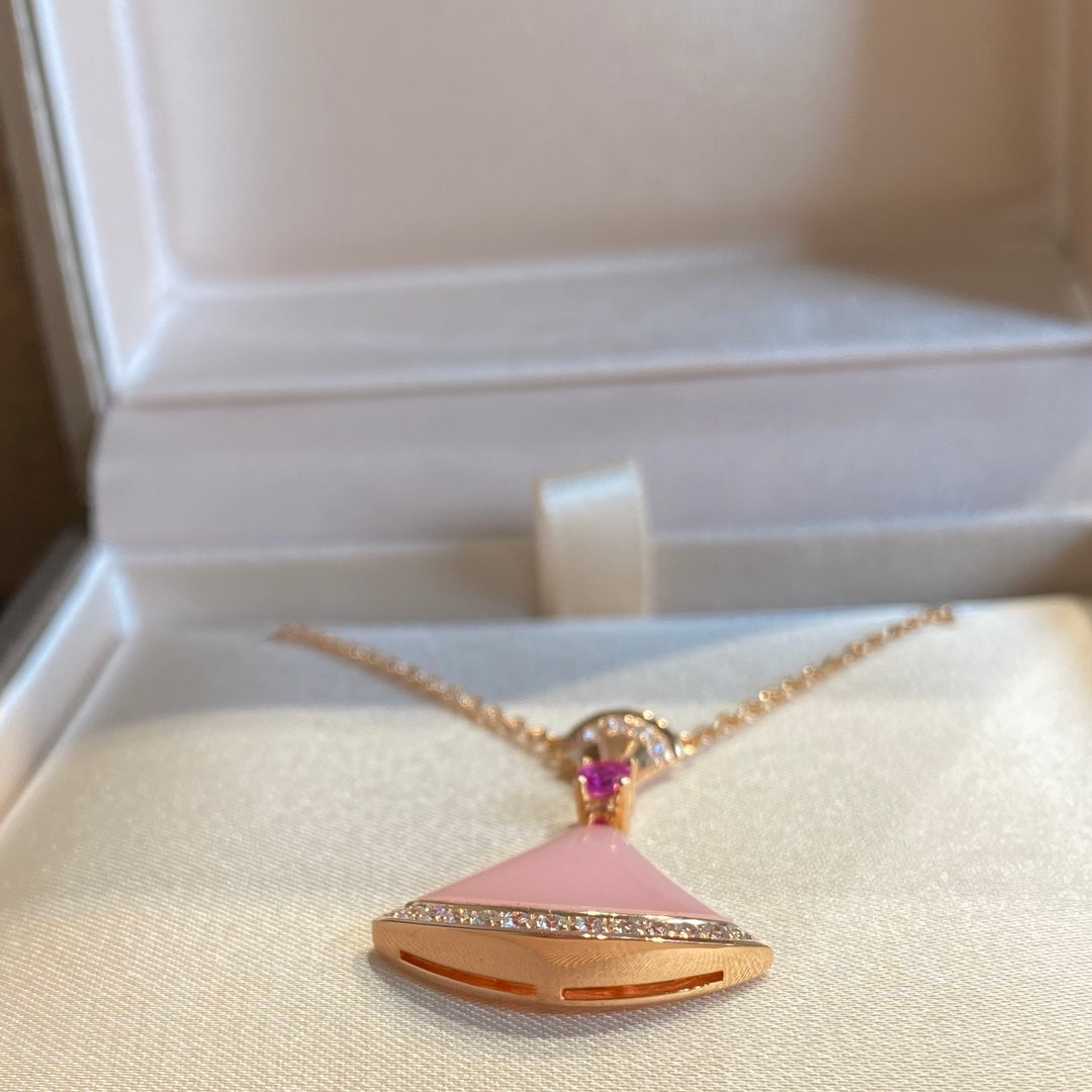 [Marin]DREAM NECKLACE PINK OPAL