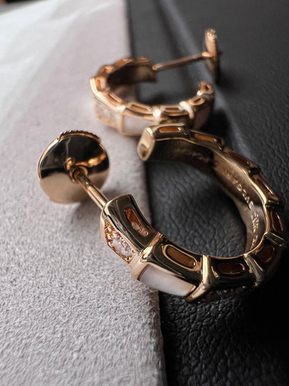 [Marin]SERPENTI MOP PINK GOLD EARRINGS