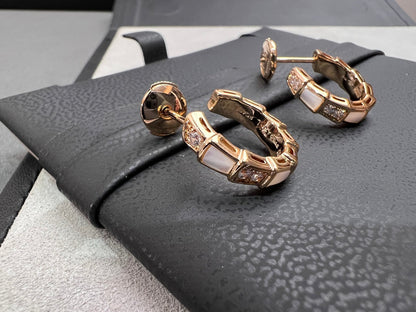 [Marin]SERPENTI MOP PINK GOLD EARRINGS