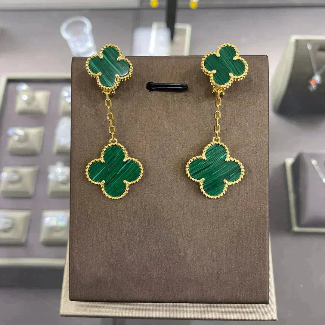 [Marin]BOUCLES D'OREILLES CLOVER 2 MOTIFS (CHOIX MULTIPLES)