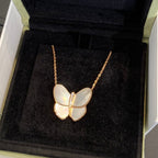 [Marin]BUTTERFLY GOLD MOP DIAMOND NECKLACE