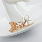 [Marin]BUTTERFLY MOP DIAMOND EARRINGS