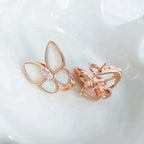 [Marin]BUTTERFLY MOP DIAMOND EARRINGS