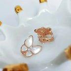 [Marin]BUTTERFLY MOP DIAMOND EARRINGS