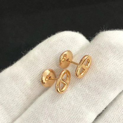 [Marin-Jewelry]CHAINE SMALL EARRINGS GOLD AND SILVER