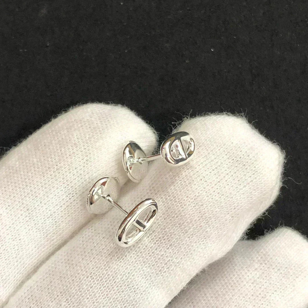 [Marin]CHAINE SMALL EARRINGS GOLD AND SILVER