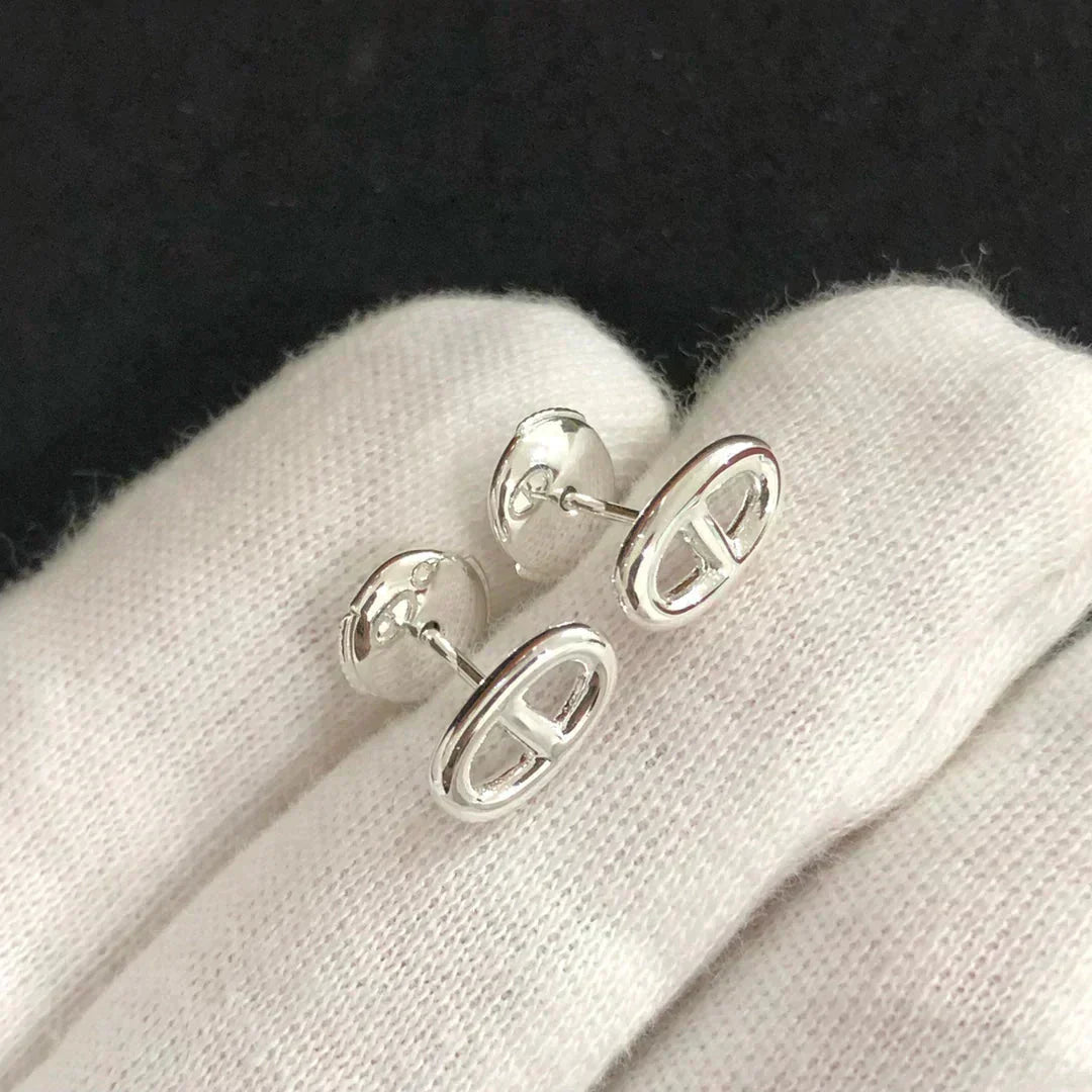 [Marin]CHAINE SMALL EARRINGS GOLD AND SILVER