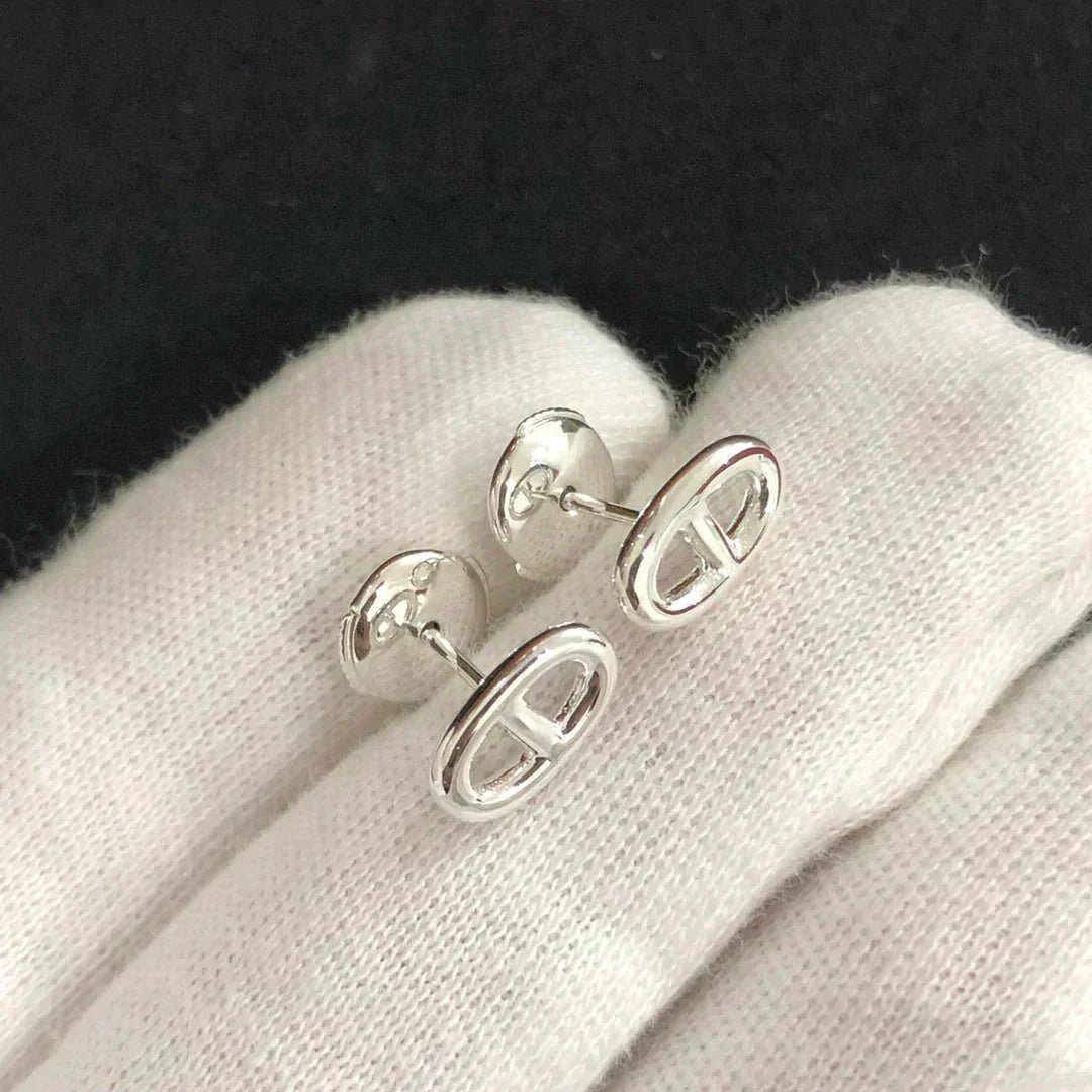 [Marin]チェーン スモール ピアス ゴールド＆シルバー