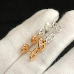 [Marin]CHAINE SMALL EARRINGS GOLD AND SILVER