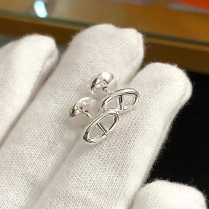[Marin-Jewelry]CHAINE SMALL EARRINGS GOLD AND SILVER