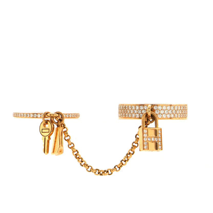 [Marin-Jewelry]HM KELLY CLOCHETTE DOUBLE RING IN  WITH DIAMONDS