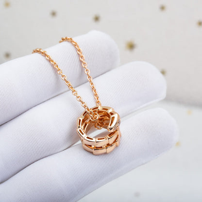 [Marin]SERPENTI PINK GOLD NECKLACE DIAMOND