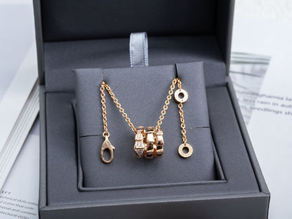 [Marin]SERPENTI PINK GOLD NECKLACE DIAMOND