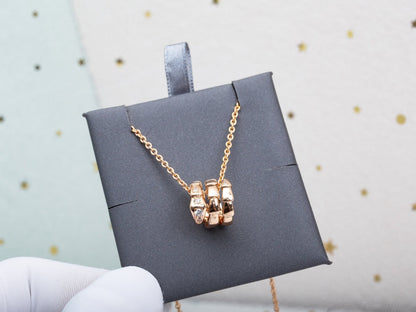 [Marin]SERPENTI PINK GOLD NECKLACE DIAMOND