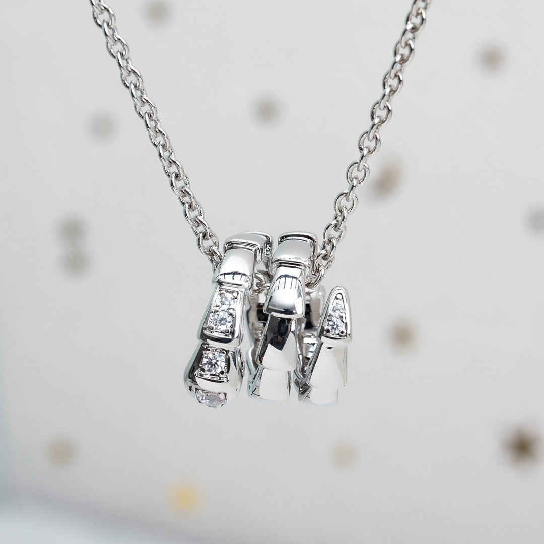 [Marin]SERPENTI SILVER NECKLACE DIAMOND