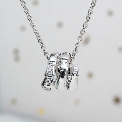 [Marin]SERPENTI SILVER NECKLACE DIAMOND