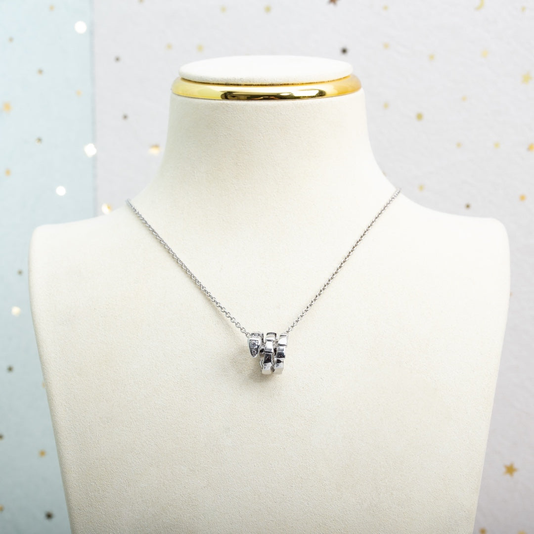 [Marin]SERPENTI SILVER NECKLACE DIAMOND