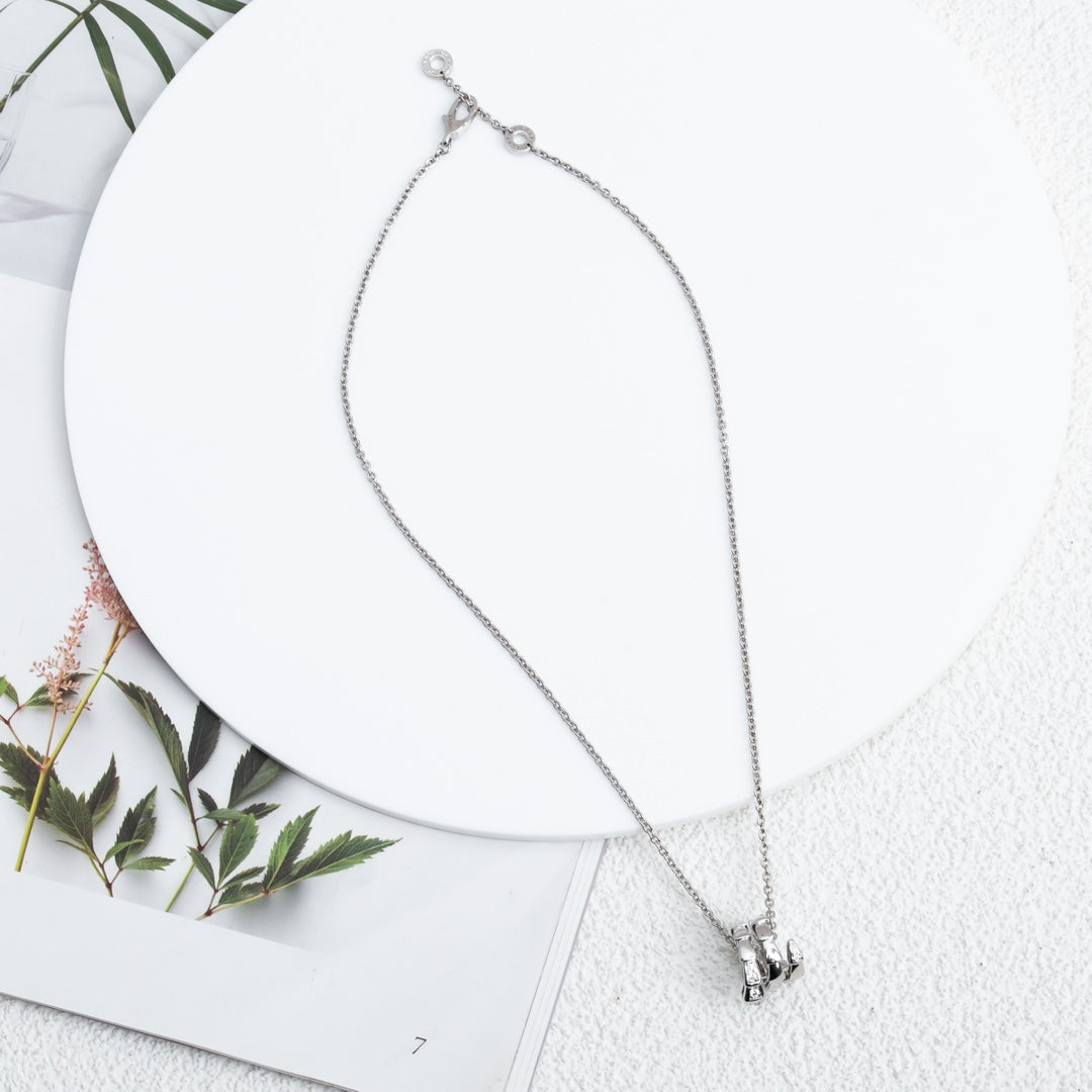 [Marin]SERPENTI SILVER NECKLACE DIAMOND