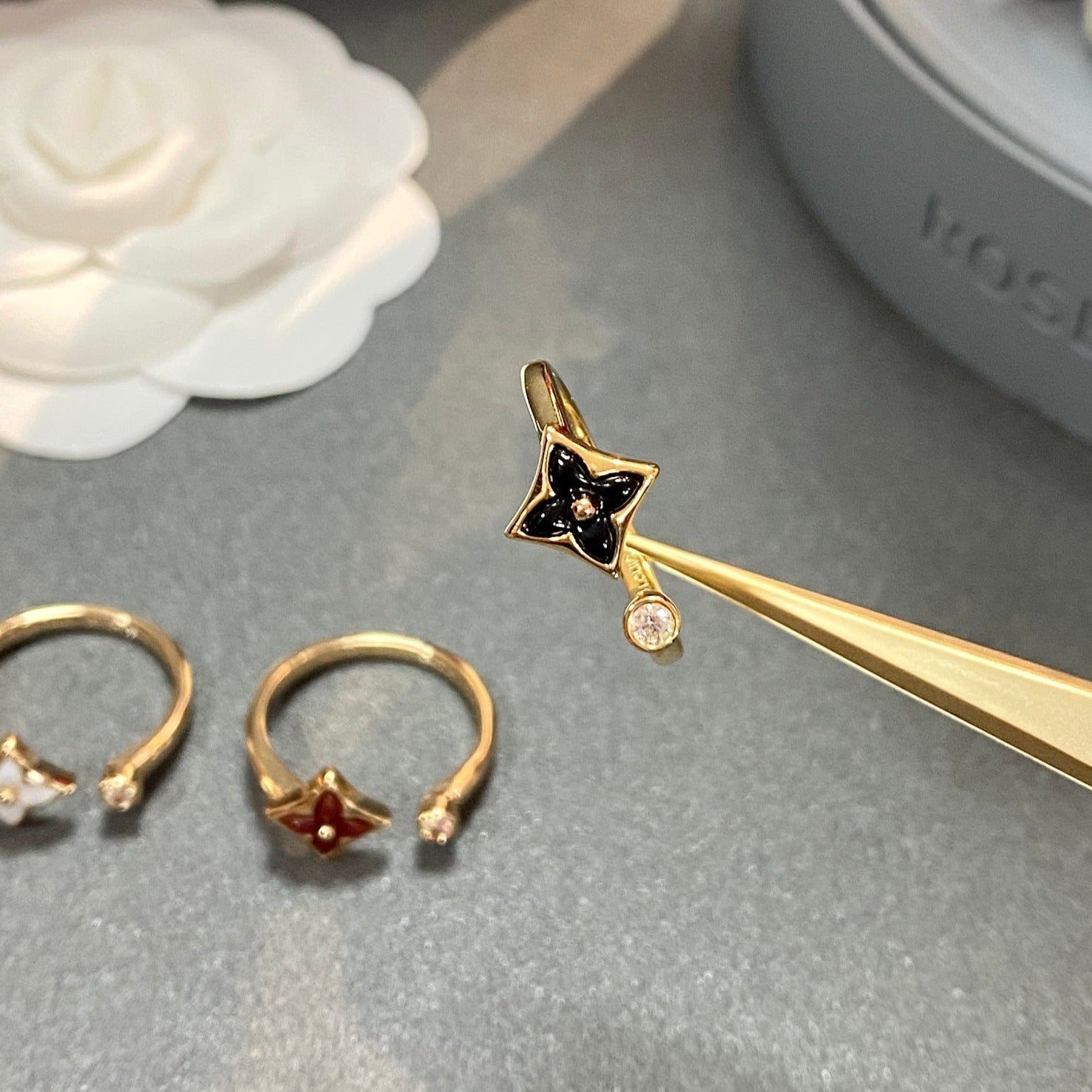 [Marin]BAGUE OUVERTE DIAMANT STAR 1