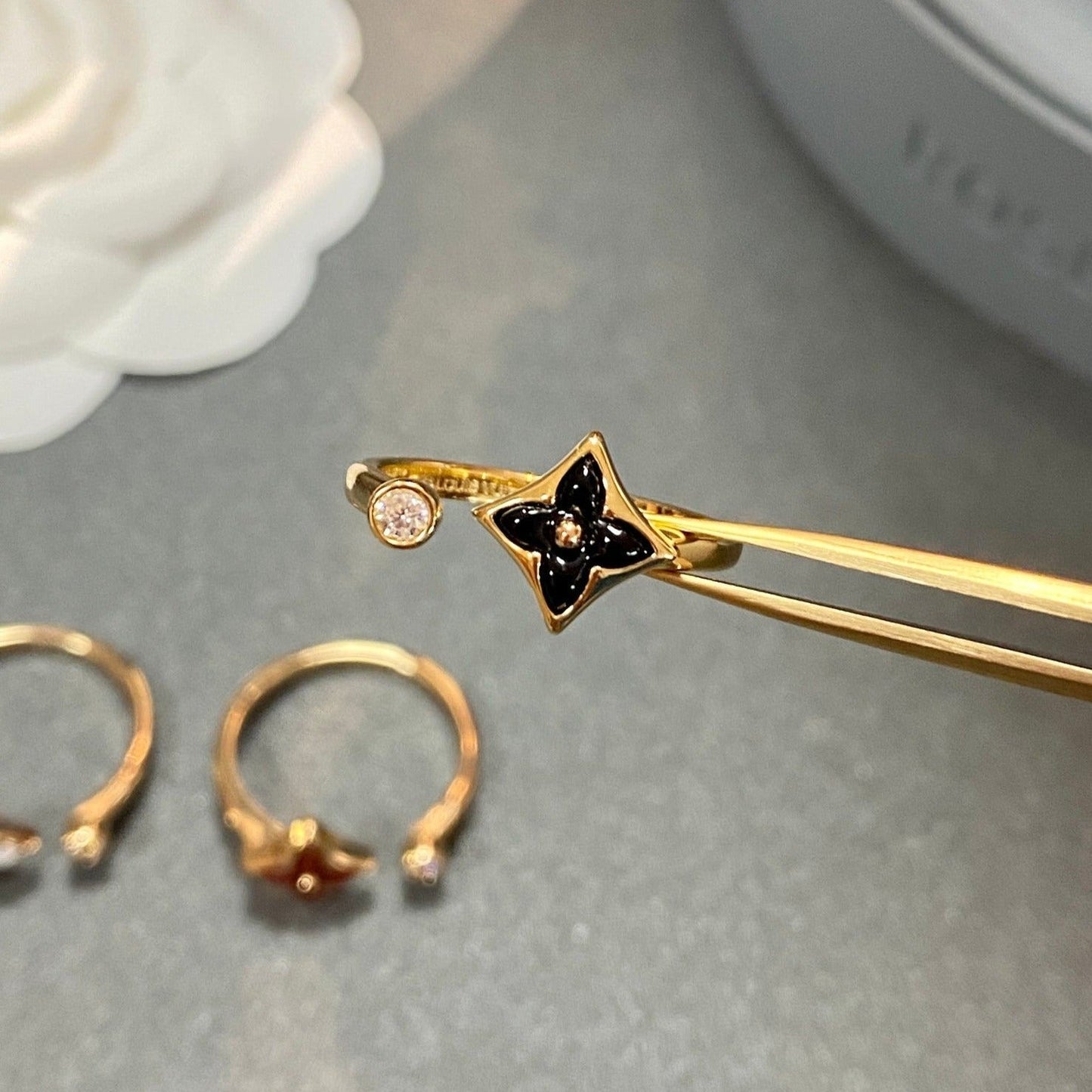 [Marin-Jewelry]STAR 1 DIAMOND OPEN RING
