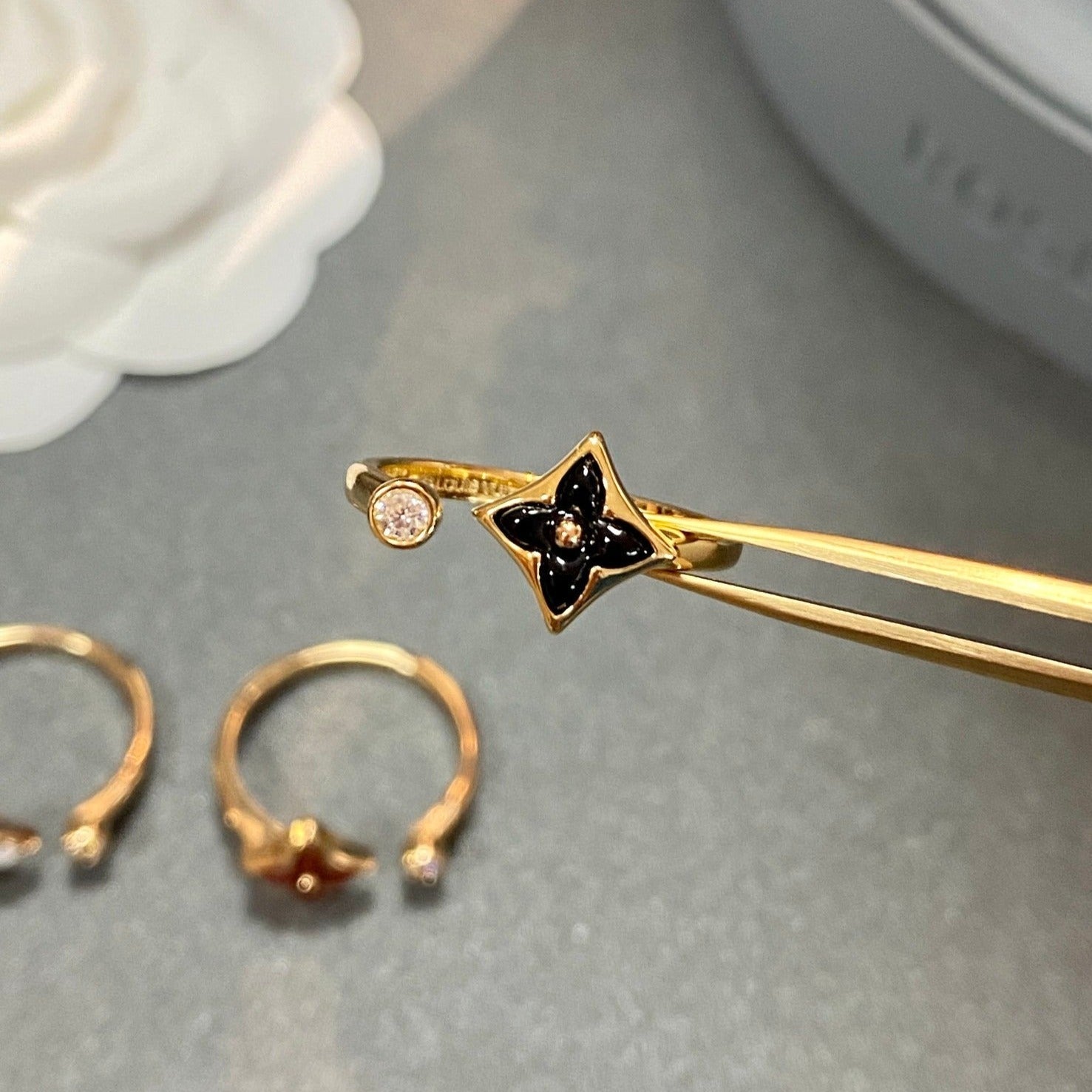 [Marin]BAGUE OUVERTE DIAMANT STAR 1
