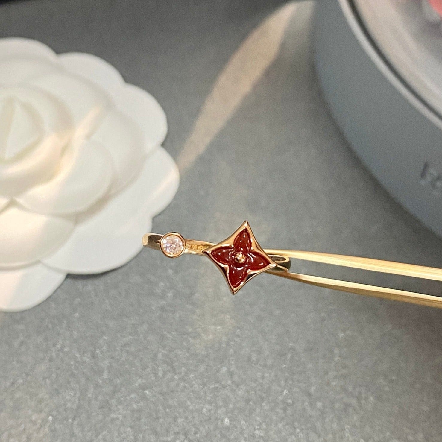 [Marin]BAGUE OUVERTE DIAMANT STAR 1